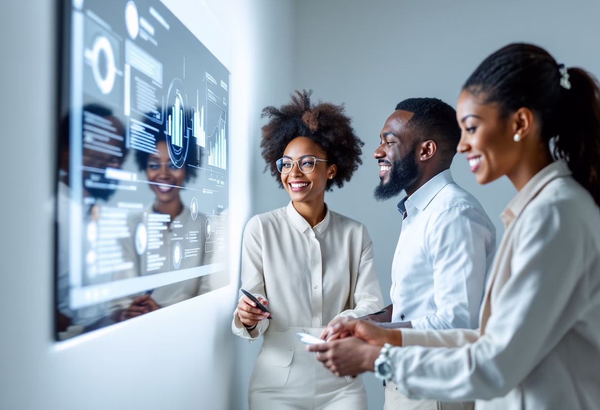 image of team discussion (for a hr tech)